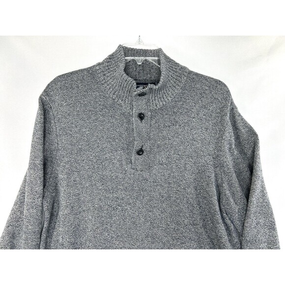 American Eagle Athletic Fit Men's 1/4 Button Zipper Sweater Sz XXL 100% Cotton - Picture 2 of 10